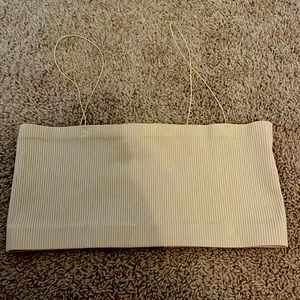 brand new tube top with removable thin straps!